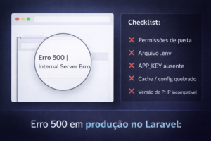 Erro 500 em produção no Laravel